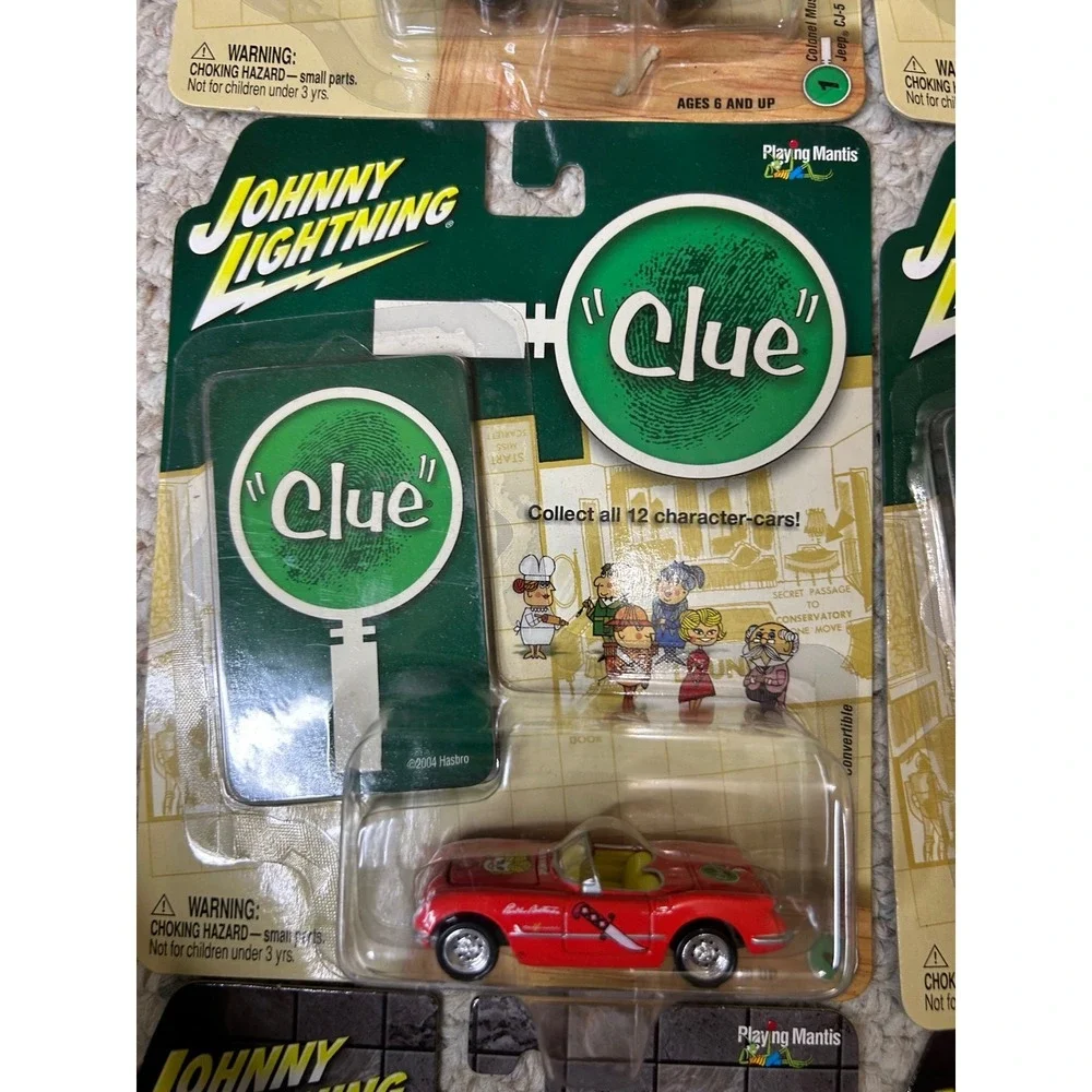Johnny Lightning Clue Character Cars Lot Of 9 New In Package Collectible‎ Toys